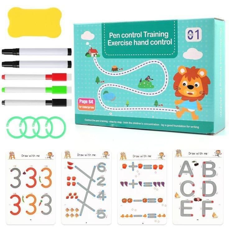 Pen Control Training Exercise Hand Control Book